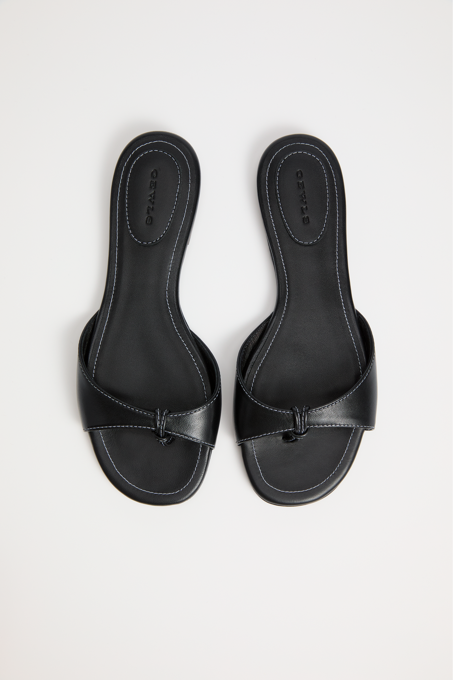 The Chiara Sandal | Nero Nappa