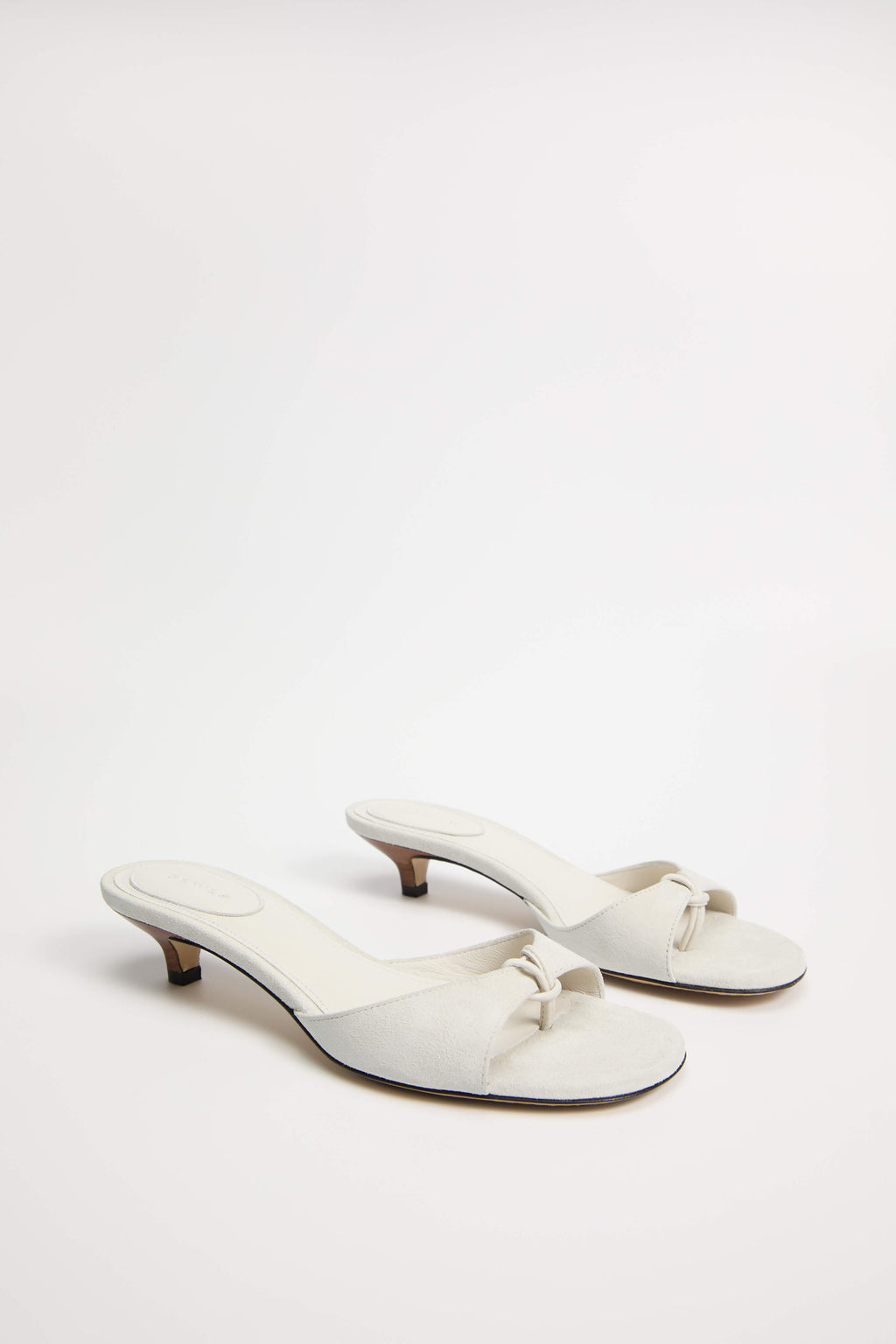 GEWLS Chiara 30mm Avorio Suede Kitten Heel
