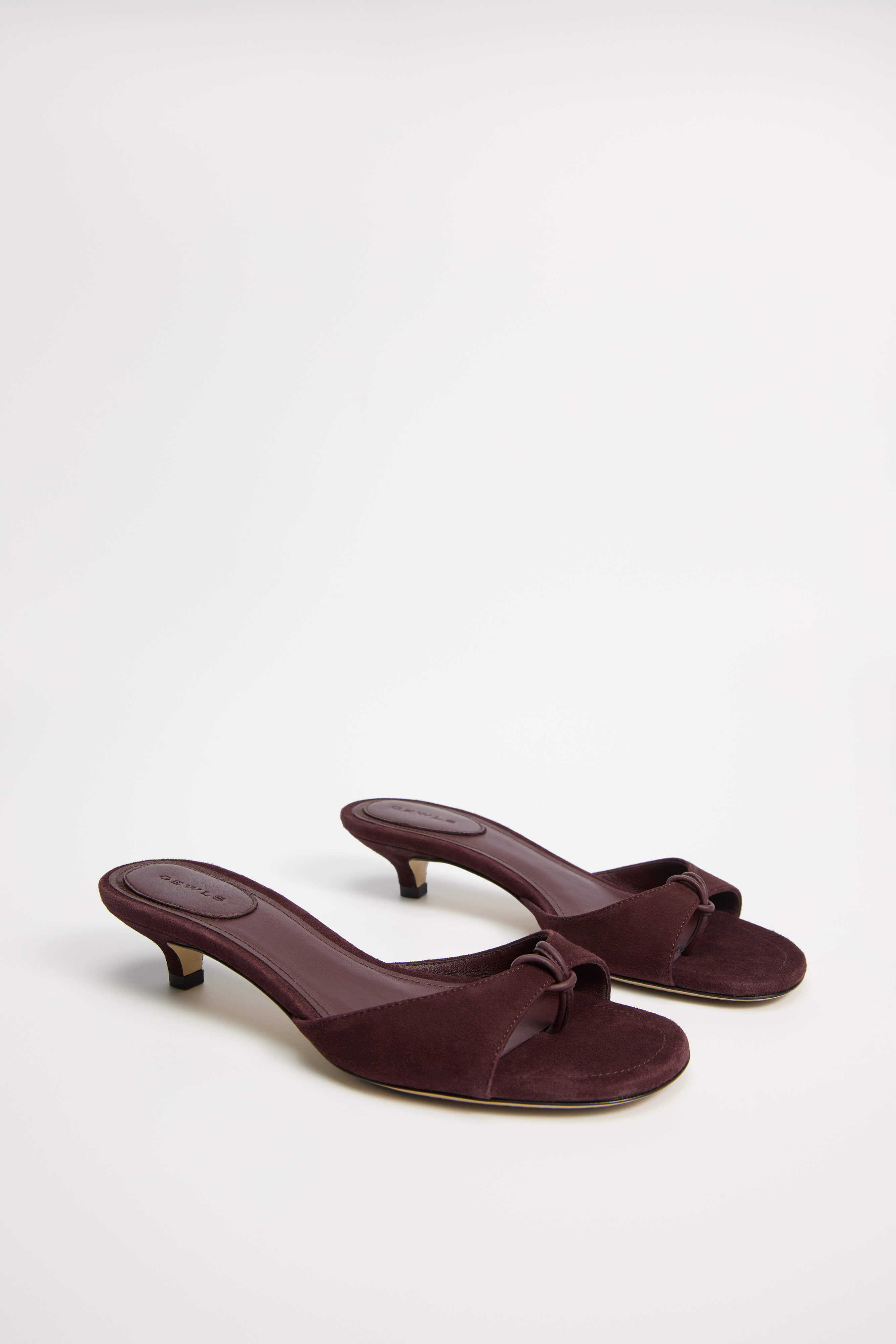 GEWLS Chiara 30mm Chiodino Suede Kitten Heel