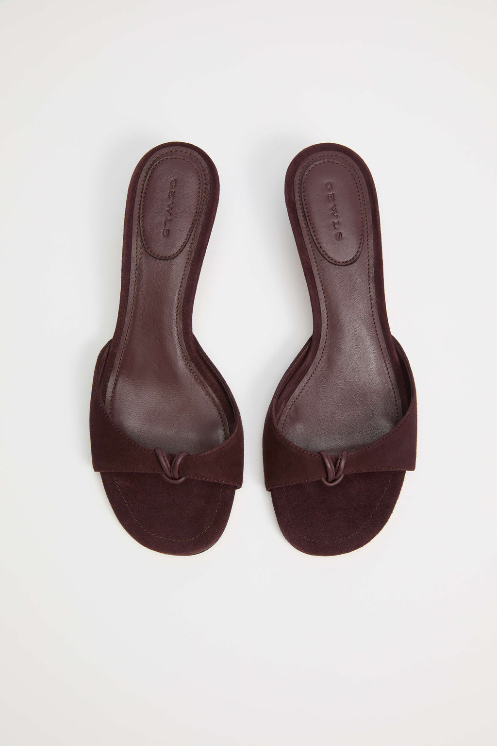 GEWLS Chiara 30mm Chiodino Suede Kitten Heel