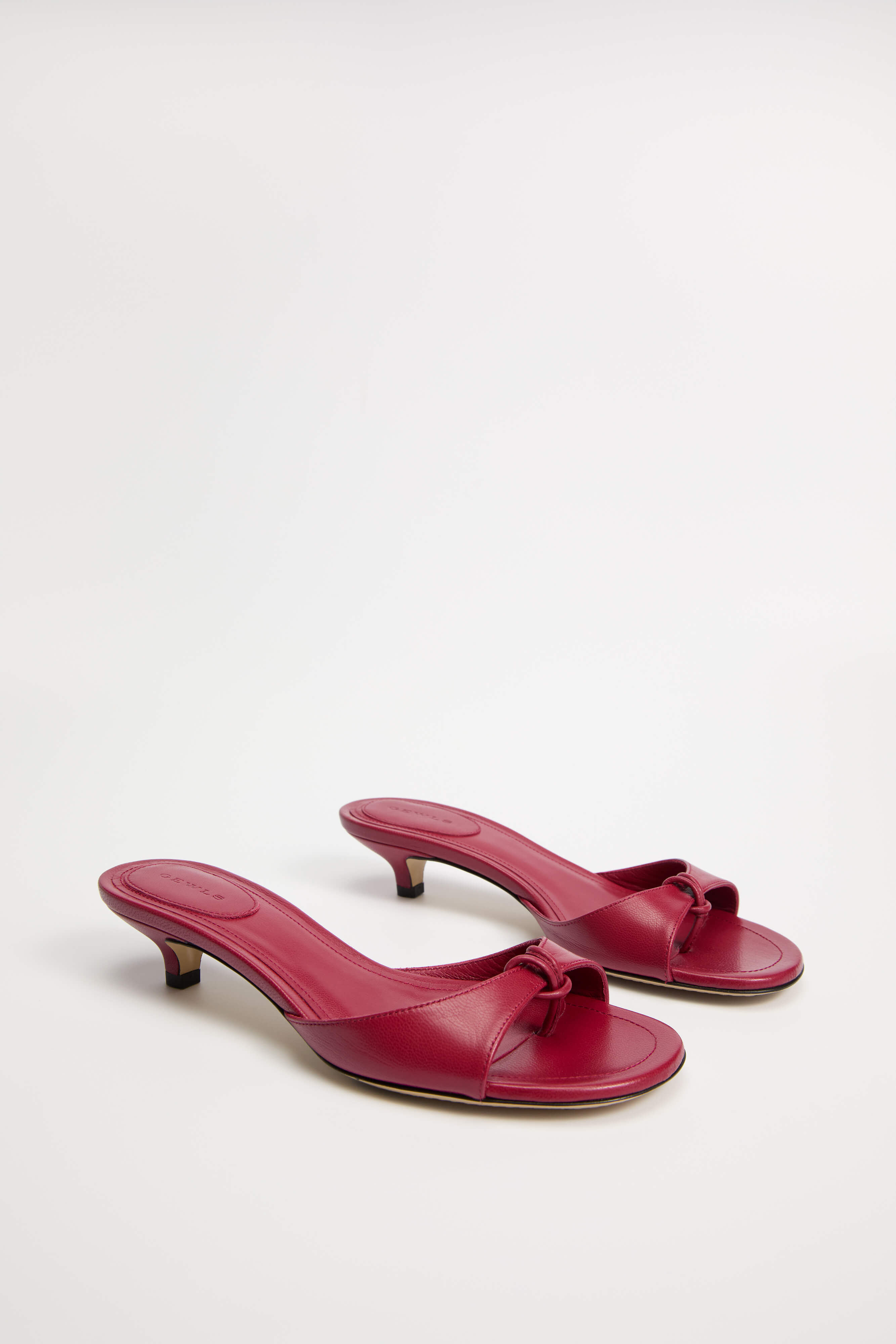 GEWLS Chiara 30mm Marsala Nappa Kitten Heel