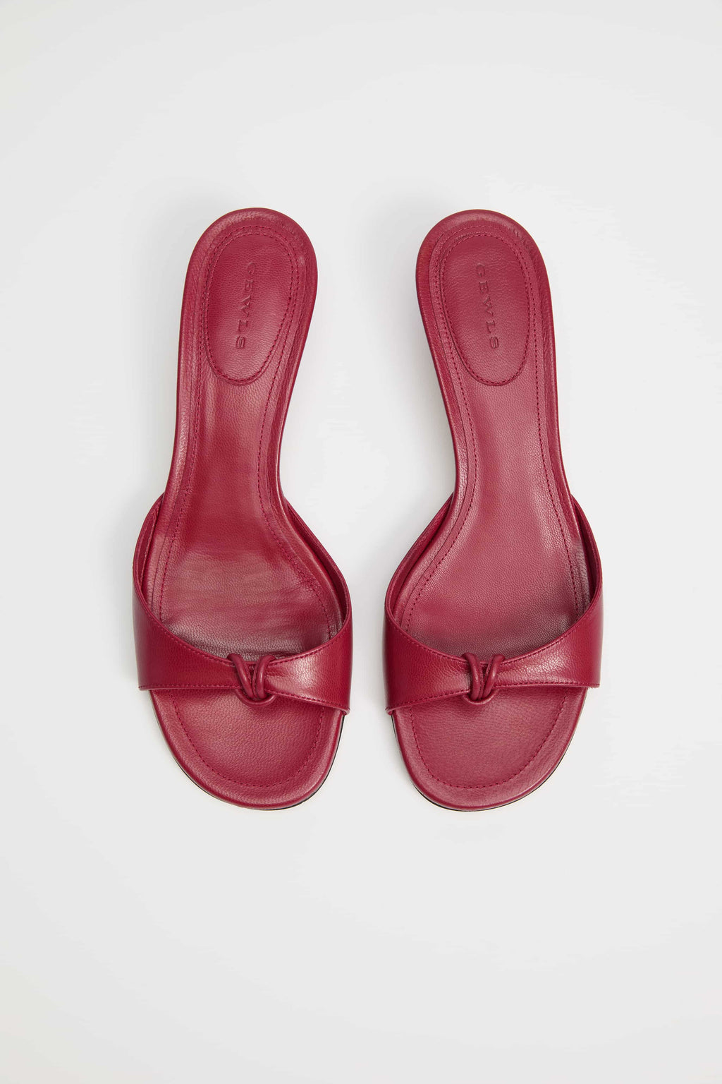 GEWLS Chiara 30mm Marsala Nappa Kitten Heel