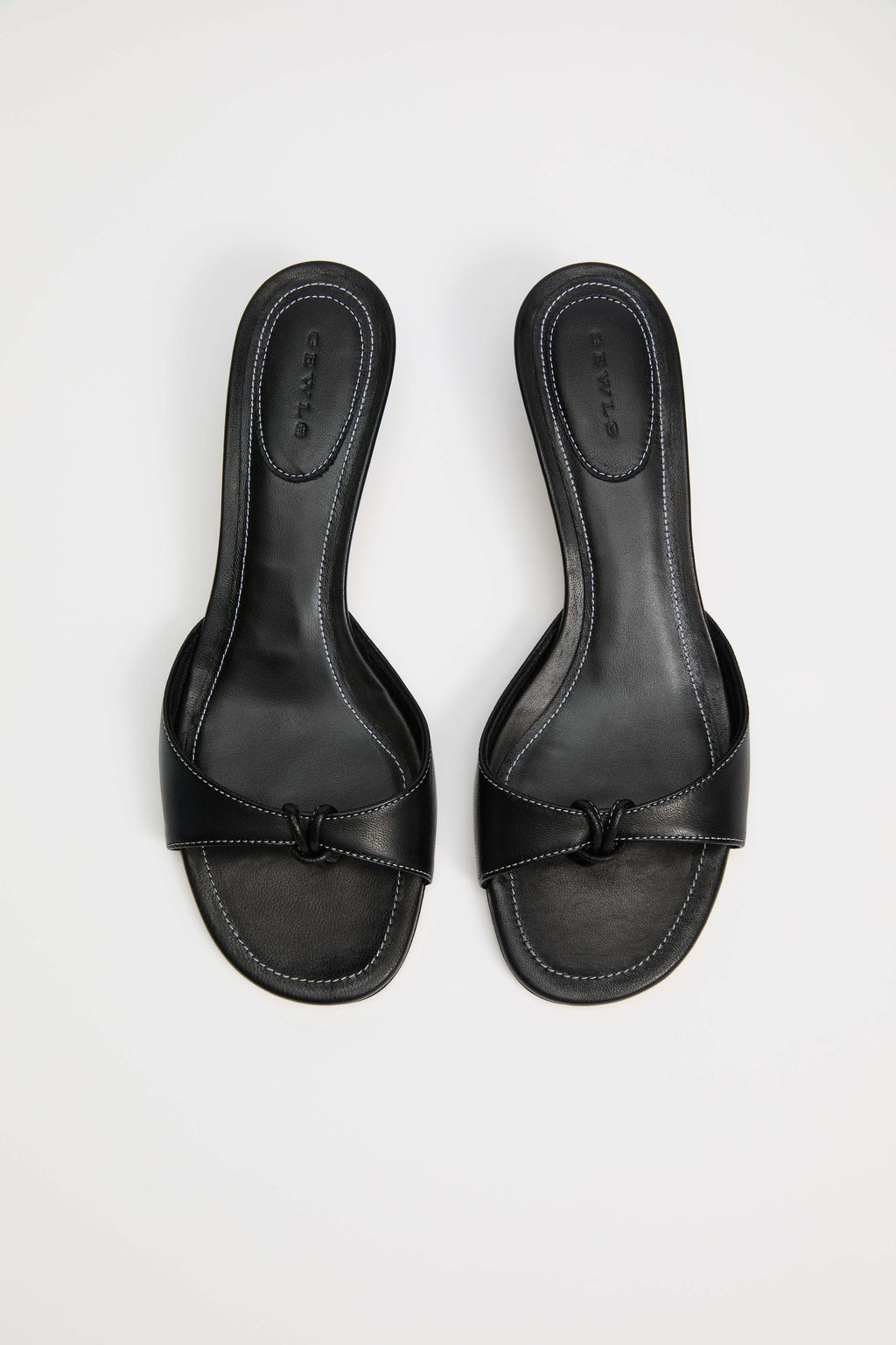 GEWLS Chiara 30mm Nero Nappa Kitten Heel
