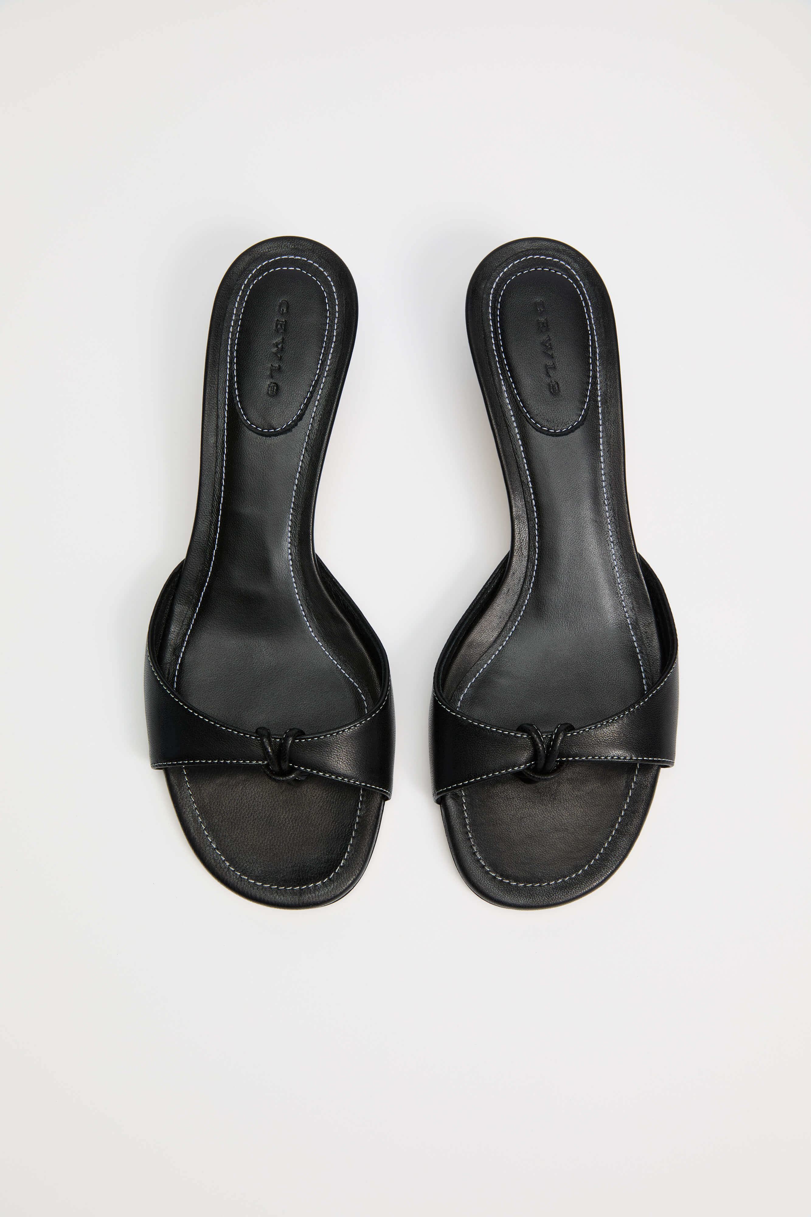 GEWLS Chiara 30mm Nero Nappa Kitten Heel