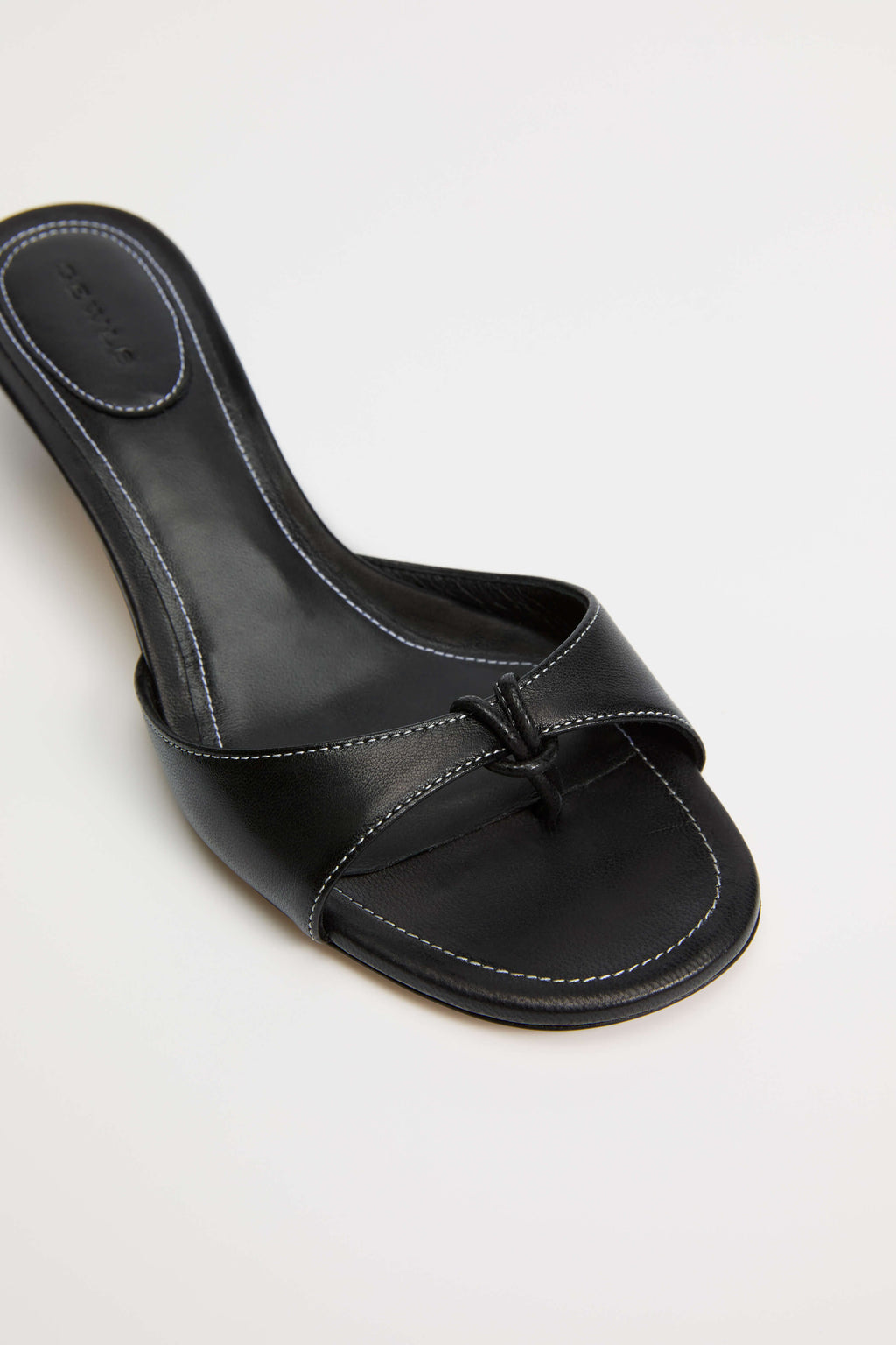 GEWLS Chiara 30mm Nero Nappa Kitten Heel