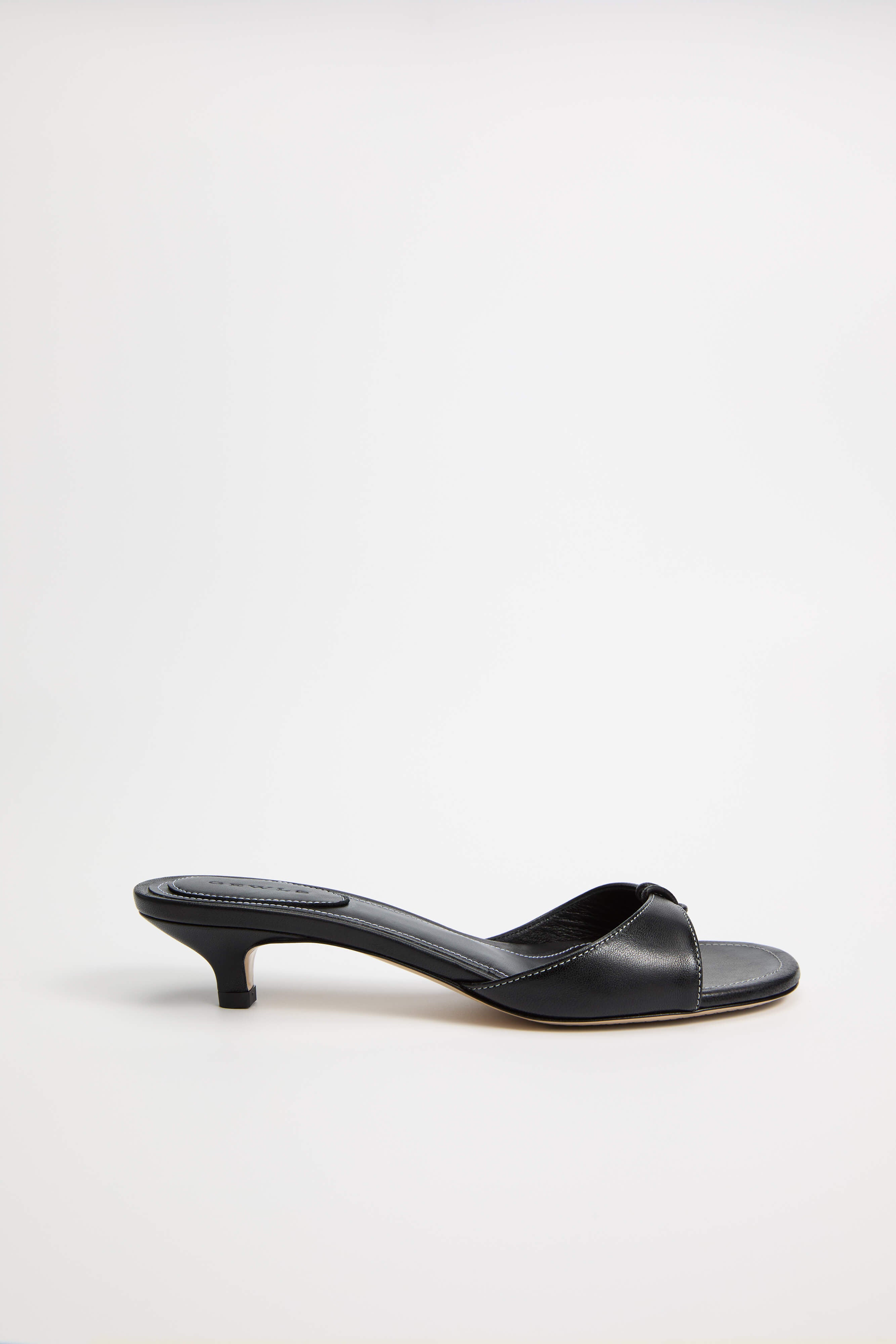 GEWLS Chiara 30mm Nero Nappa Kitten Heel