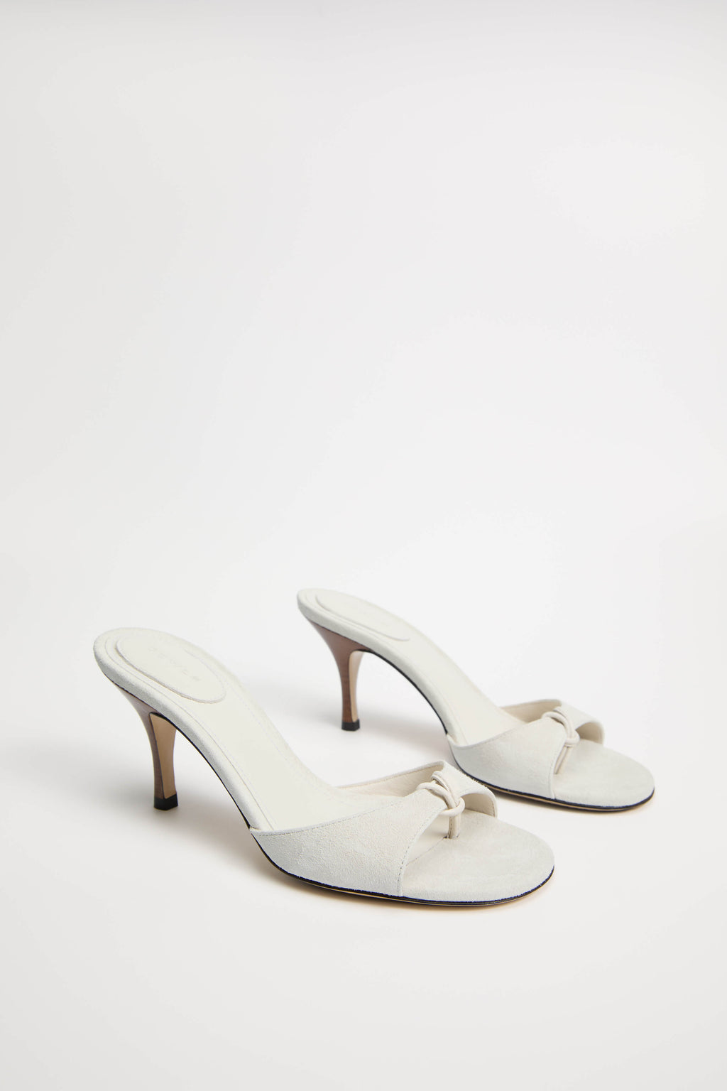 GEWLS Chiara 70mm Avorio Suede stiletto Classic Heel