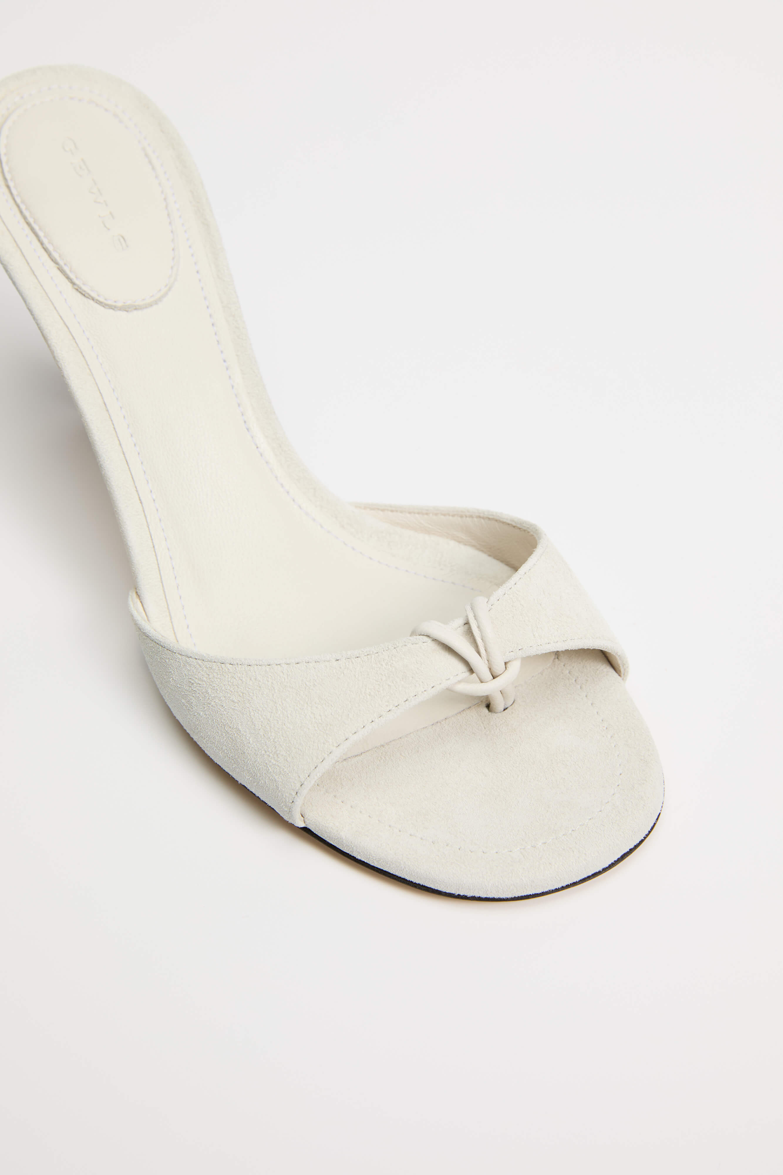 GEWLS Chiara 70mm Avorio Suede stiletto Classic Heel