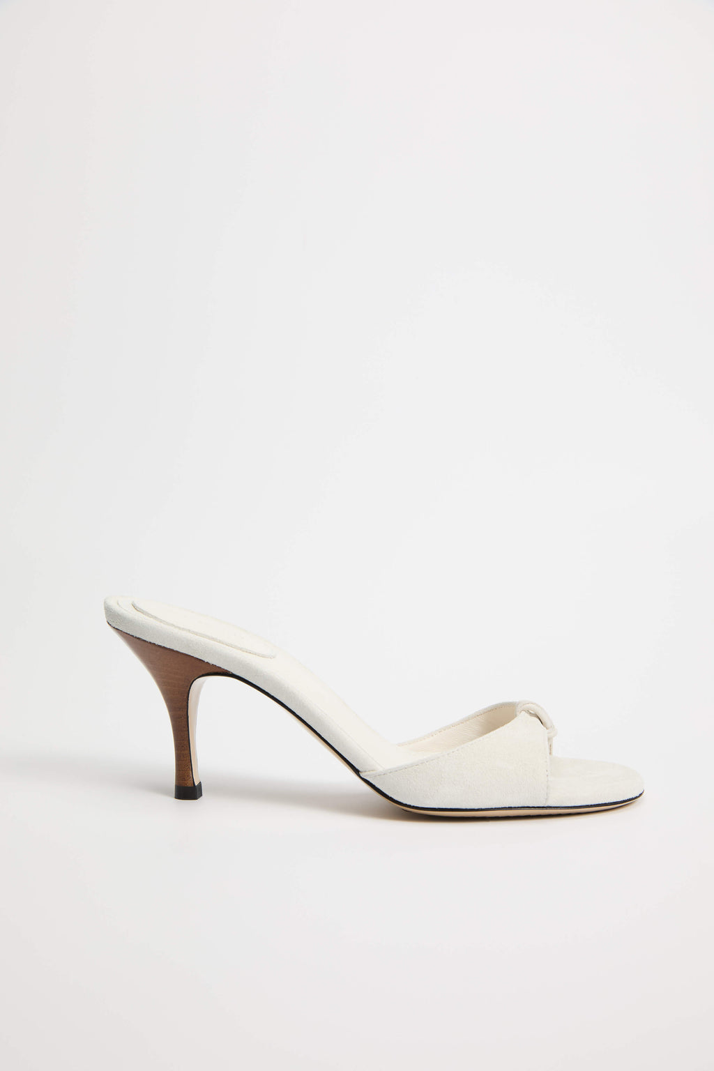 GEWLS Chiara 70mm Avorio Suede stiletto Classic Heel