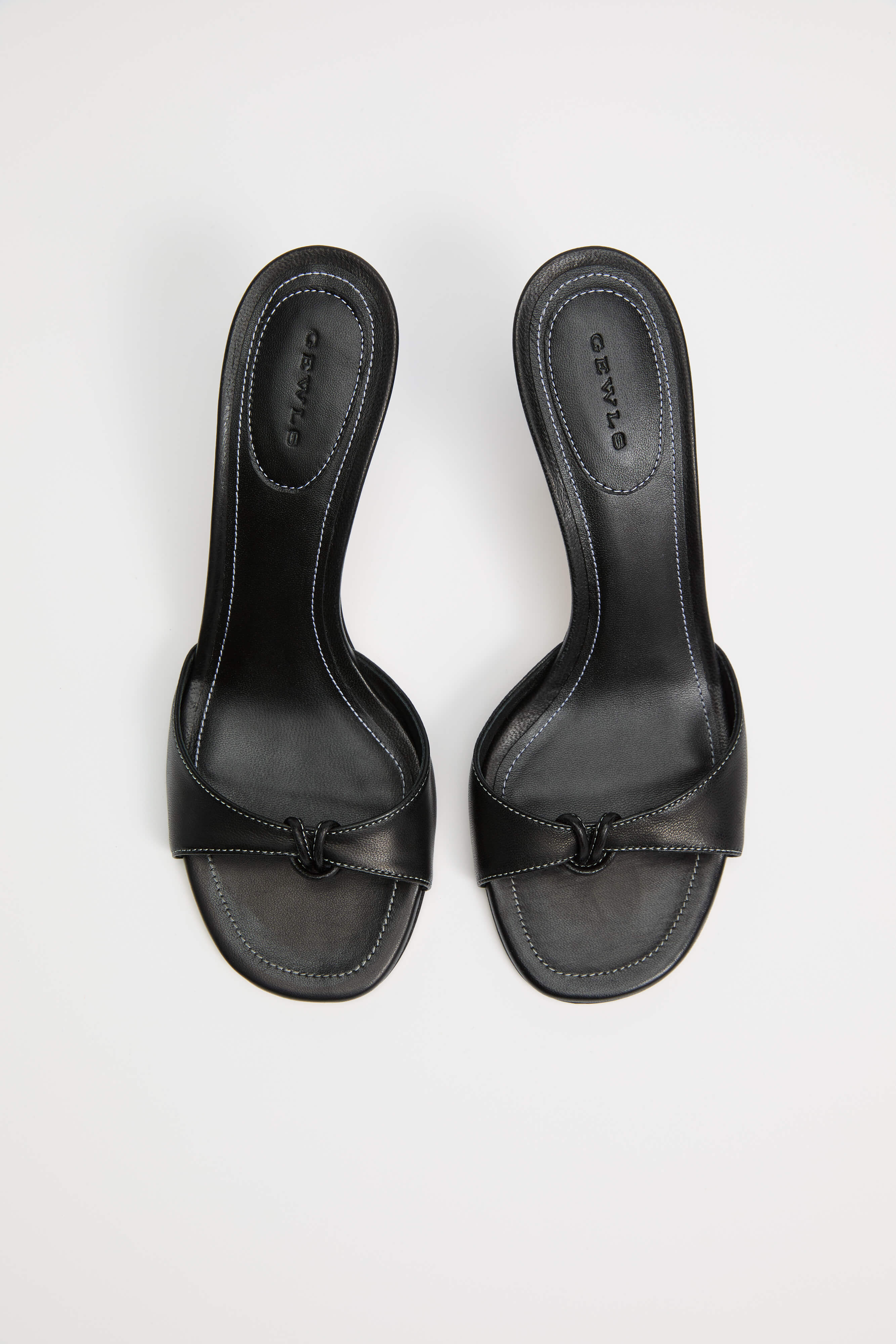 GEWLS Chiara 70mm Nero Nappa stiletto Classic Heel