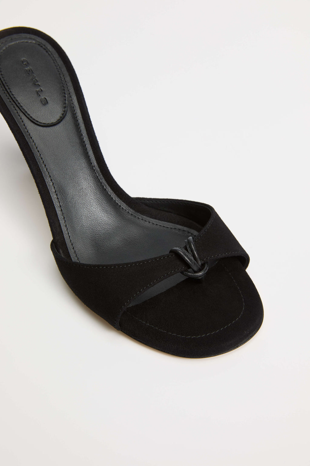 GEWLS Chiara 70mm Nero Suede stiletto Classic Heel