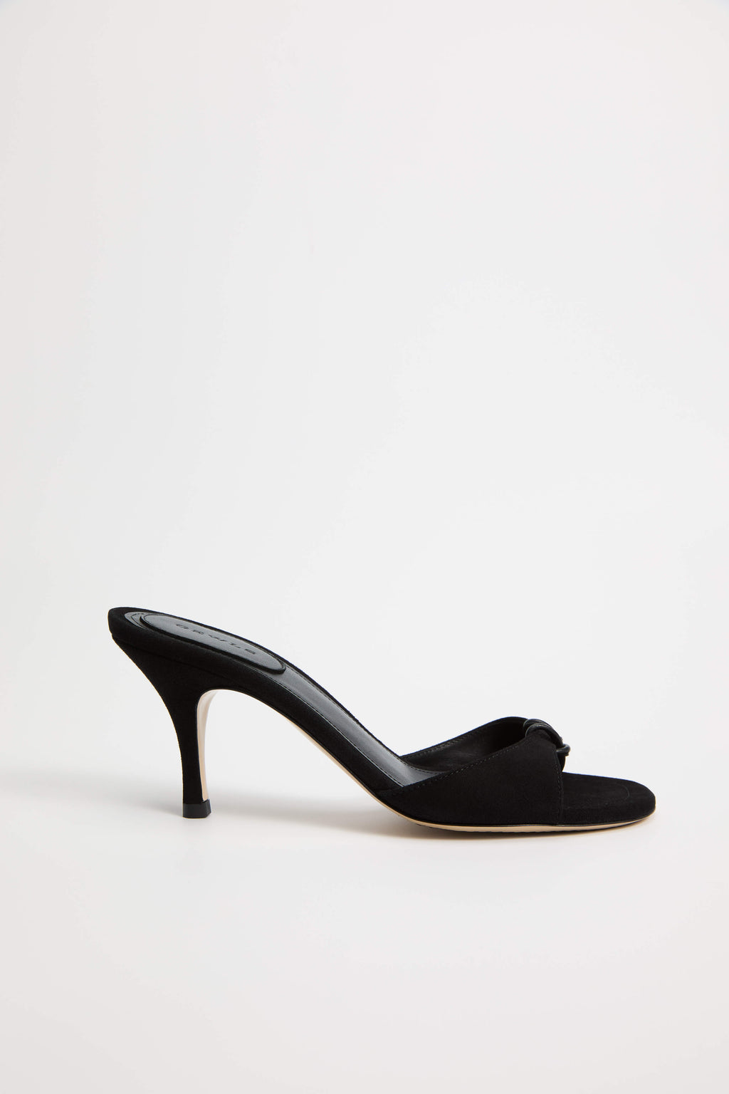 GEWLS Chiara 70mm Nero Suede stiletto Classic Heel
