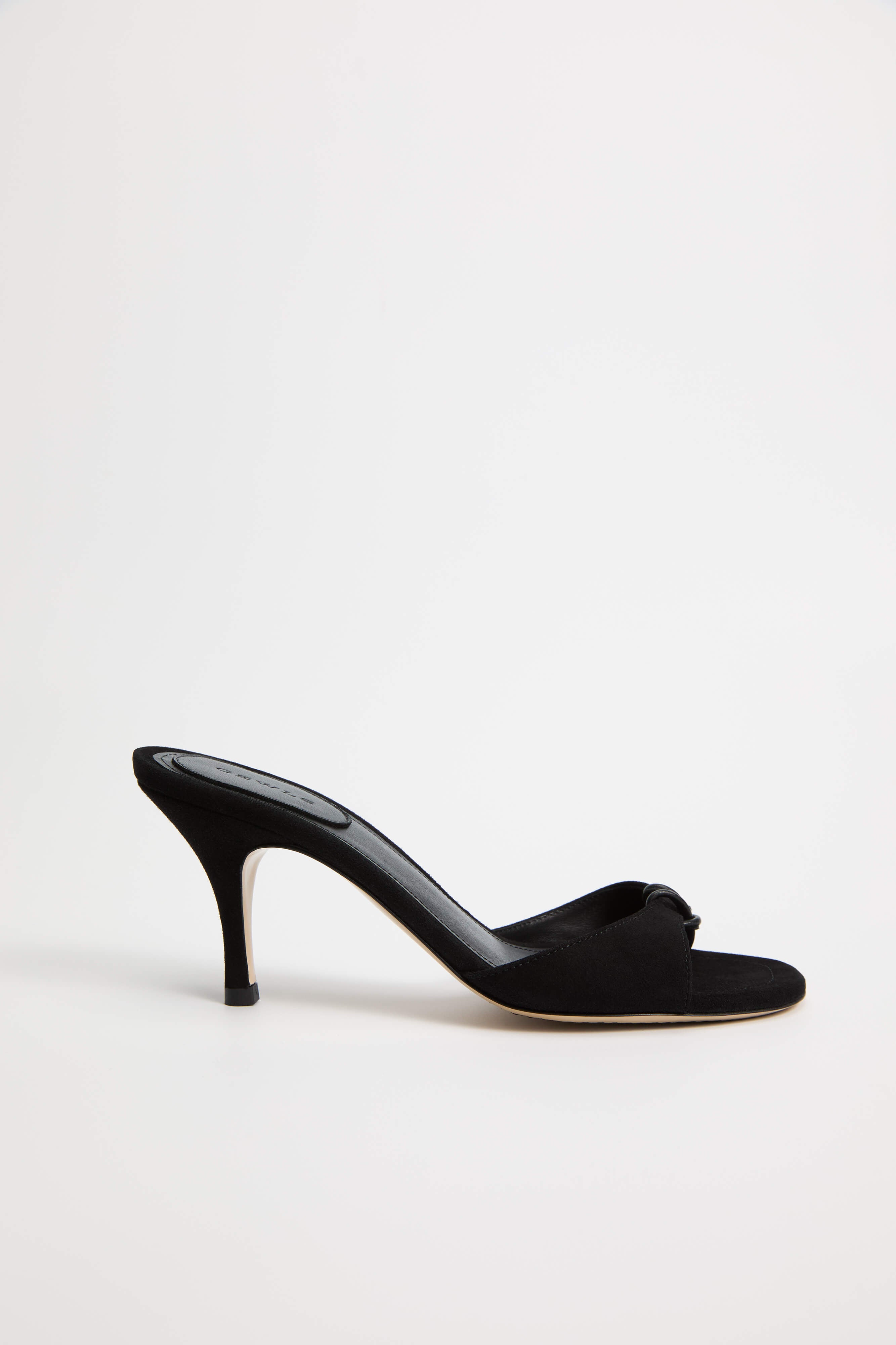 GEWLS Chiara 70mm Nero Suede stiletto Classic Heel
