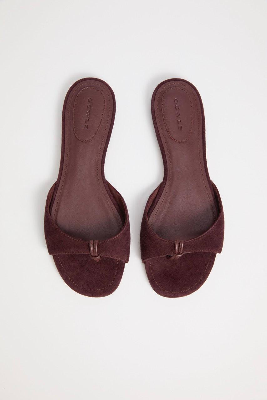 GEWLS Chiara Flat 05mm Chiodino Suede sandal