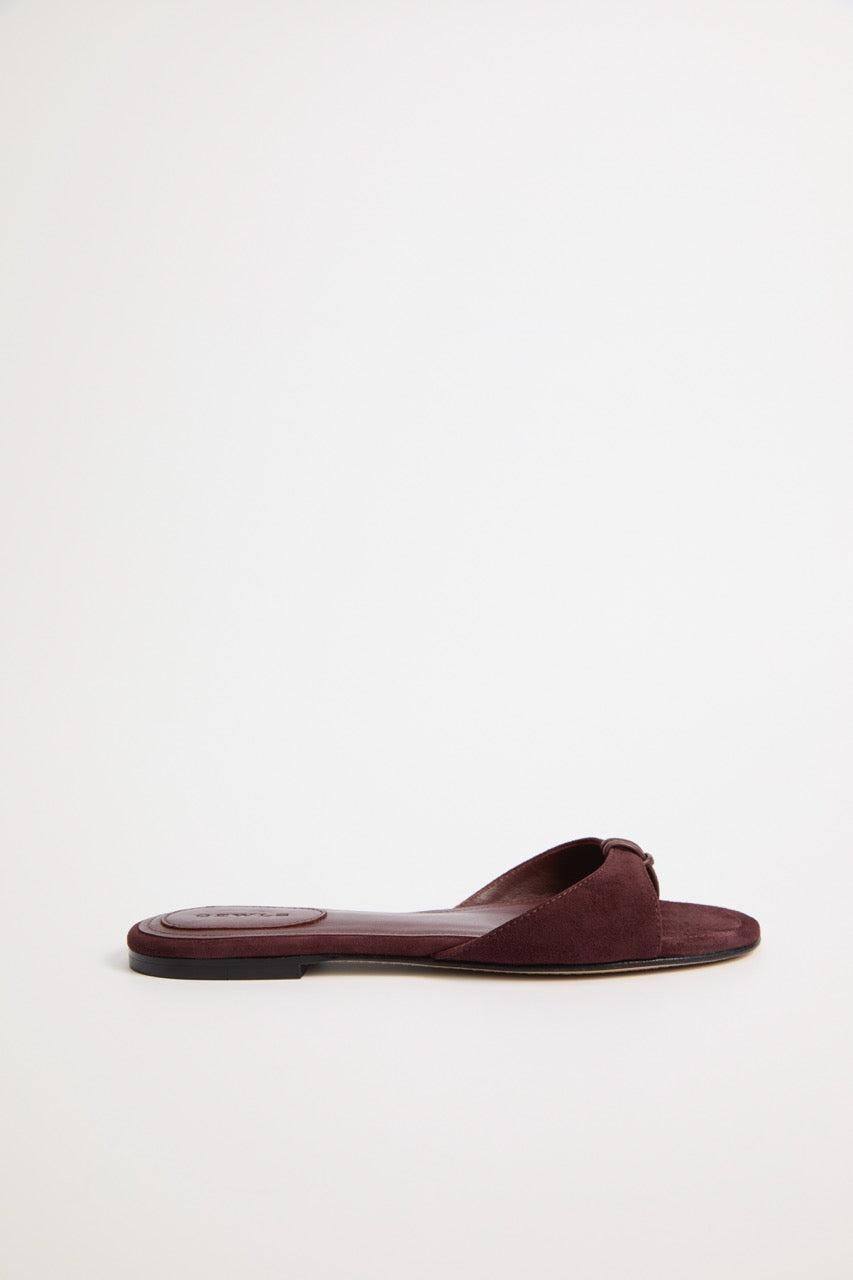 GEWLS Chiara Flat 05mm Chiodino Suede sandal