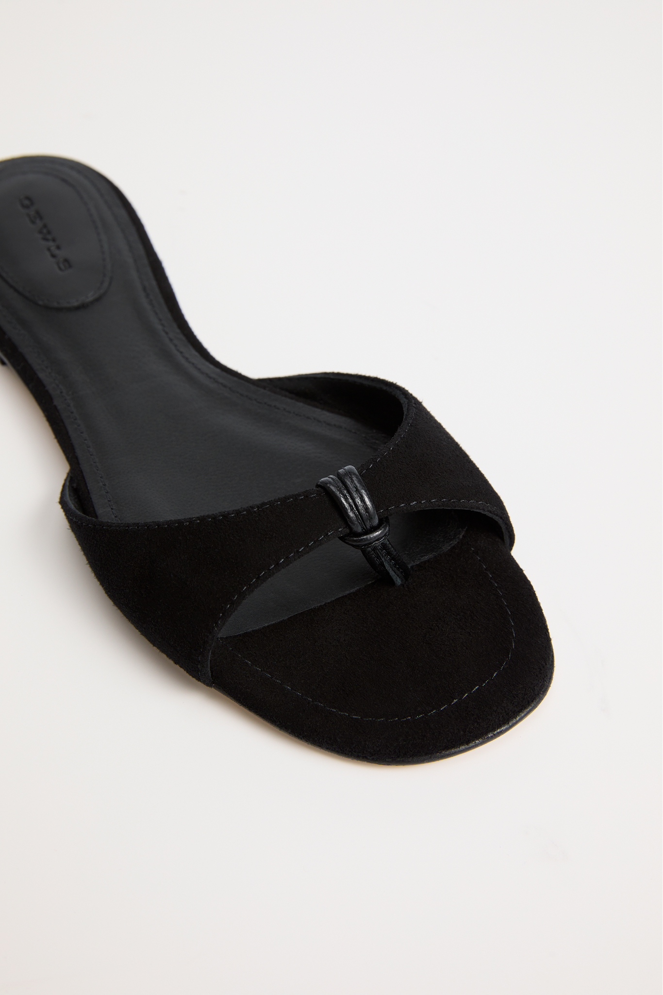 The Chiara Sandal | Nero Suede